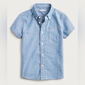 Crewcuts Light Blue Short Sleeve Button-Down Shirt